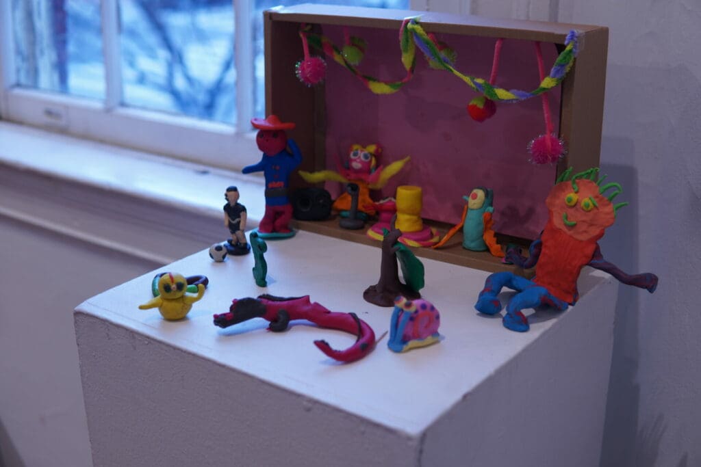KIND clients showcase their claymation characters