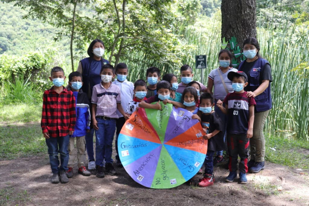 Children in Guatemala with KIND's partners.